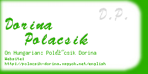 dorina polacsik business card